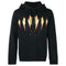 Neil Barrett Thunder Flame Lightning Bolt Logo Black Hoodie